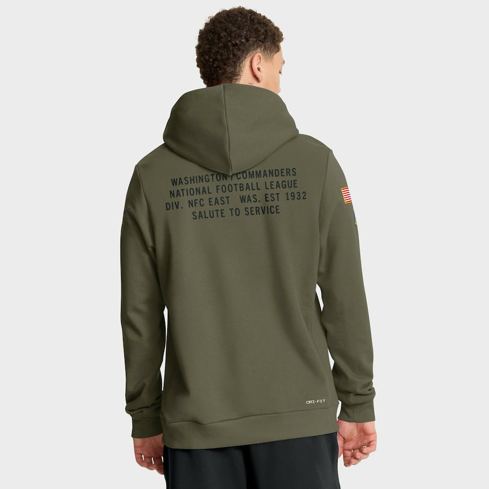 Washington Commanders 2025 Salute to Service Sideline Standard Issue Dri-FIT Hoodie - Olive - Nike