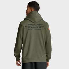 Green Bay Packers Big & Tall 2025 Salute to Service Sideline Dominant Force Dri-FIT Hoodie - Olive - Nike