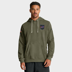 Buffalo Bills Big & Tall 2025 Salute to Service Sideline Dominant Force Dri-FIT Hoodie - Olive - Nike