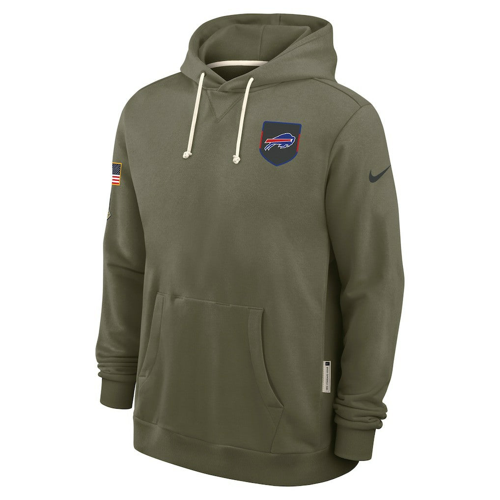 Buffalo Bills Big & Tall 2025 Salute to Service Sideline Dominant Force Dri-FIT Hoodie - Olive - Nike