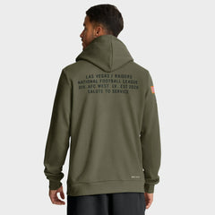 Las Vegas Raiders Big & Tall 2025 Salute to Service Sideline Dominant Force Dri-FIT Hoodie - Olive - Nike