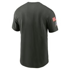 Philadelphia Eagles Big & Tall 2025 Salute to Service Sideline Edge Dri-FIT T-Shirt - Forest Green - Nike