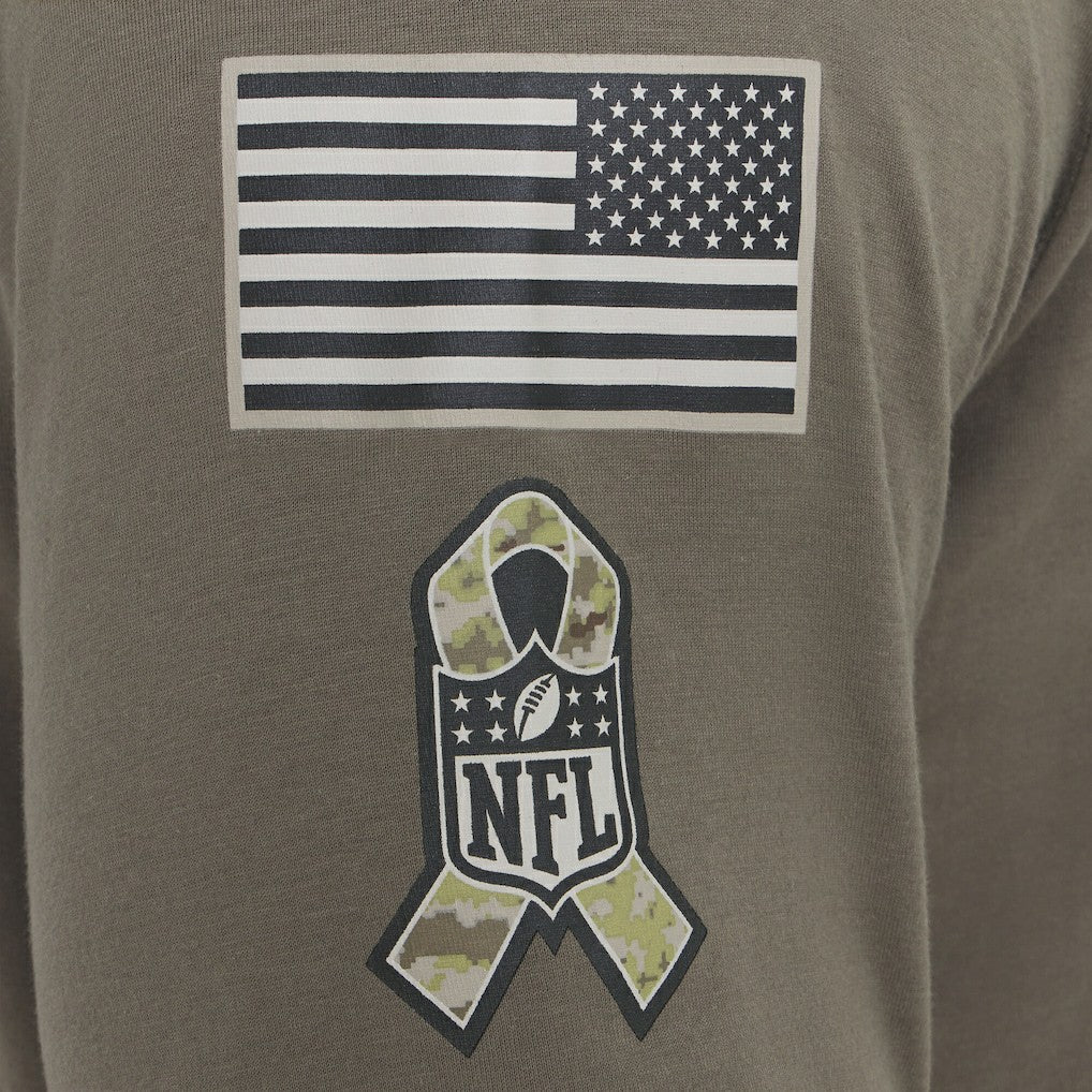 Miami Dolphins 2025 Salute to Service Sideline Long Sleeve T-Shirt - Olive - Nike