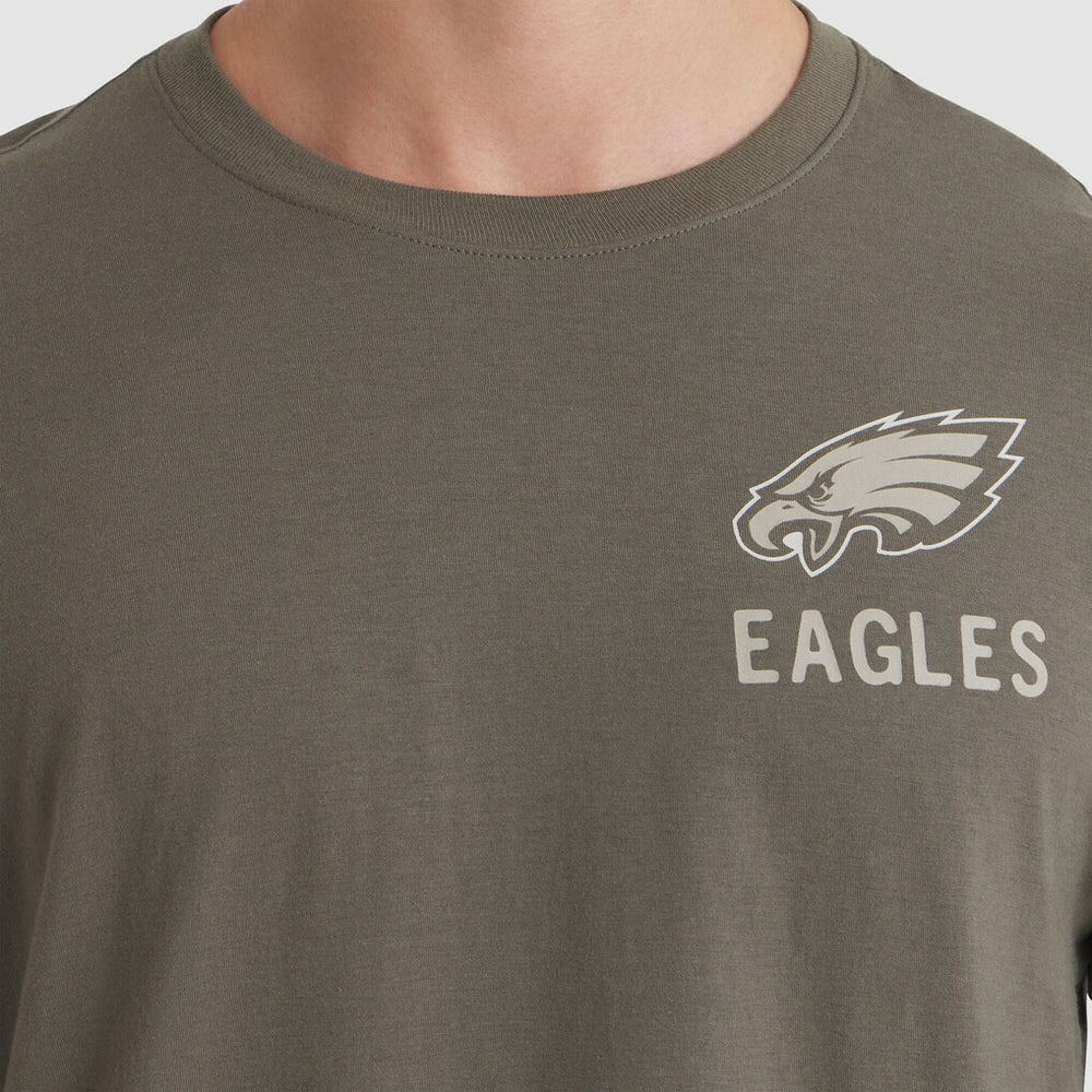 Philadelphia Eagles 2025 Salute to Service Sideline Long Sleeve T-Shirt - Olive - Nike