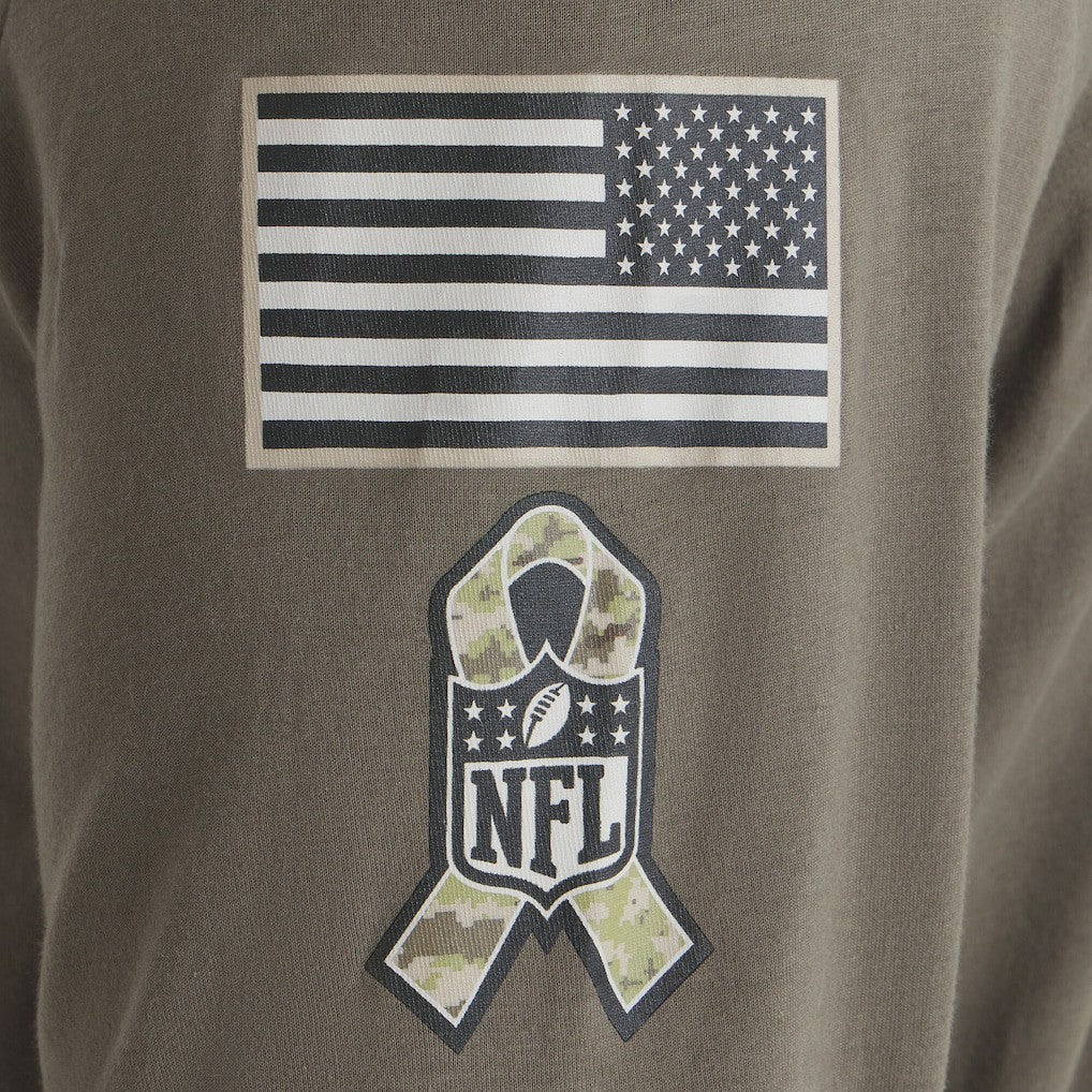 Philadelphia Eagles 2025 Salute to Service Sideline Long Sleeve T-Shirt - Olive - Nike