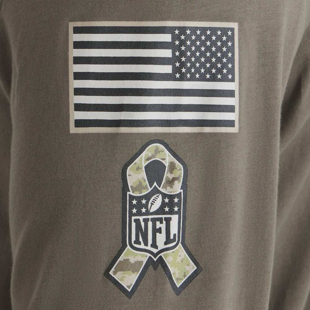 Philadelphia Eagles 2025 Salute to Service Sideline Long Sleeve T-Shirt - Olive - Nike