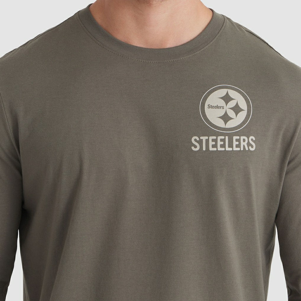 Pittsburgh Steelers 2025 Salute to Service Sideline Long Sleeve T-Shirt - Olive - Nike