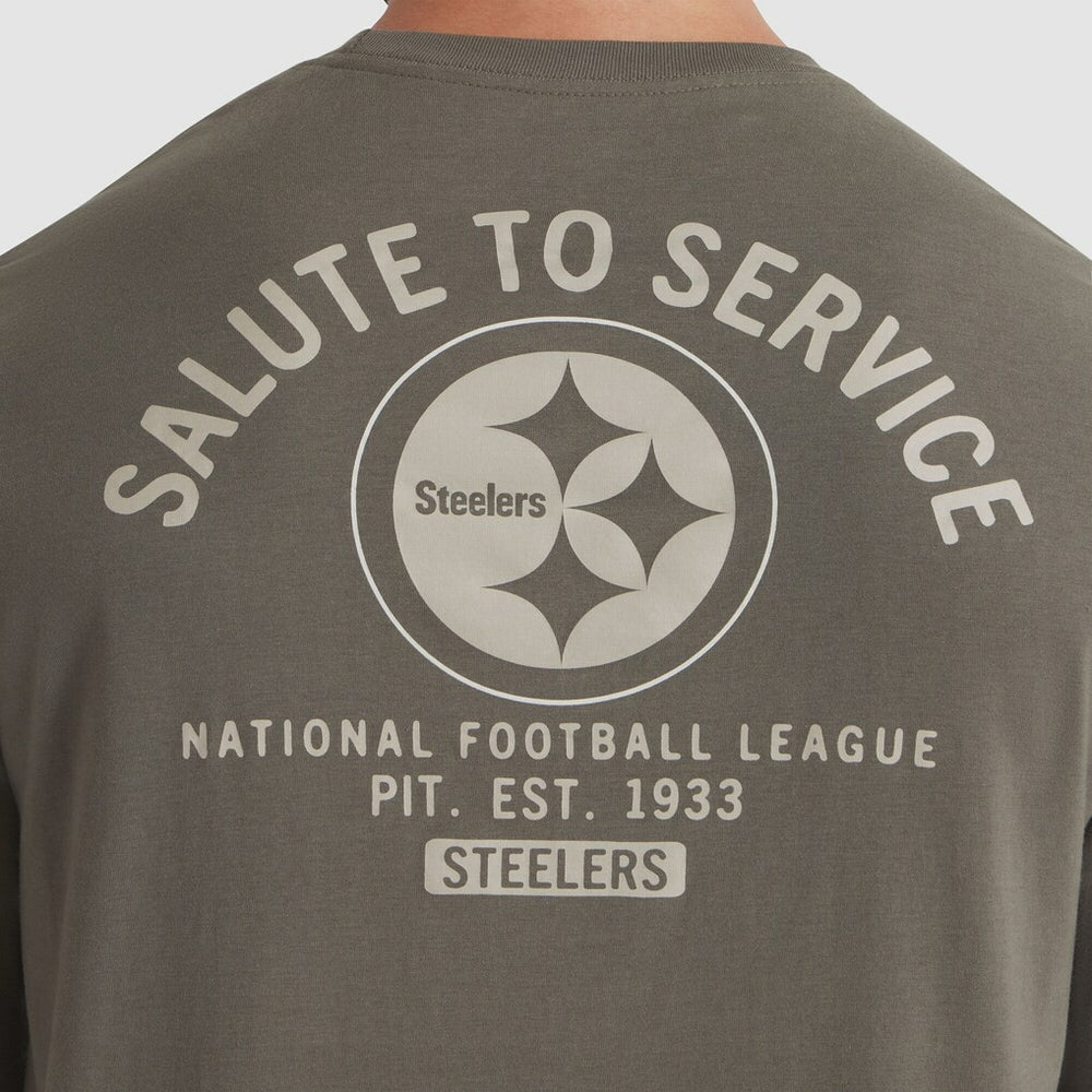 Pittsburgh Steelers 2025 Salute to Service Sideline Long Sleeve T-Shirt - Olive - Nike