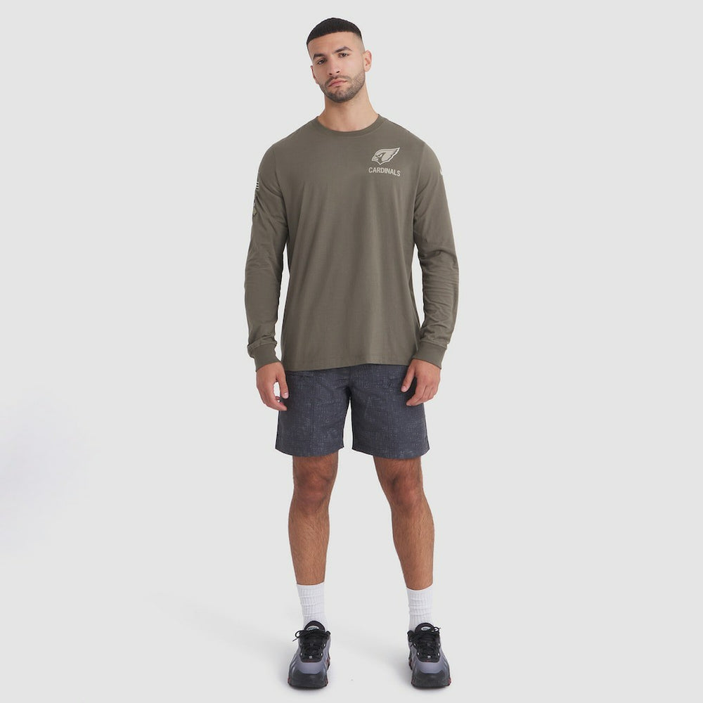 Arizona Cardinals 2025 Salute to Service Sideline Long Sleeve T-Shirt - Olive - Nike