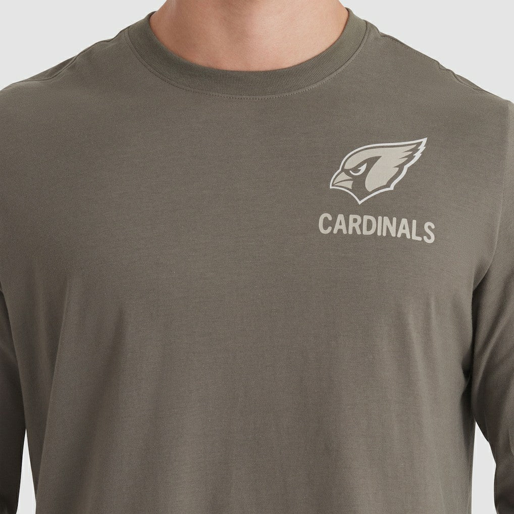 Arizona Cardinals 2025 Salute to Service Sideline Long Sleeve T-Shirt - Olive - Nike