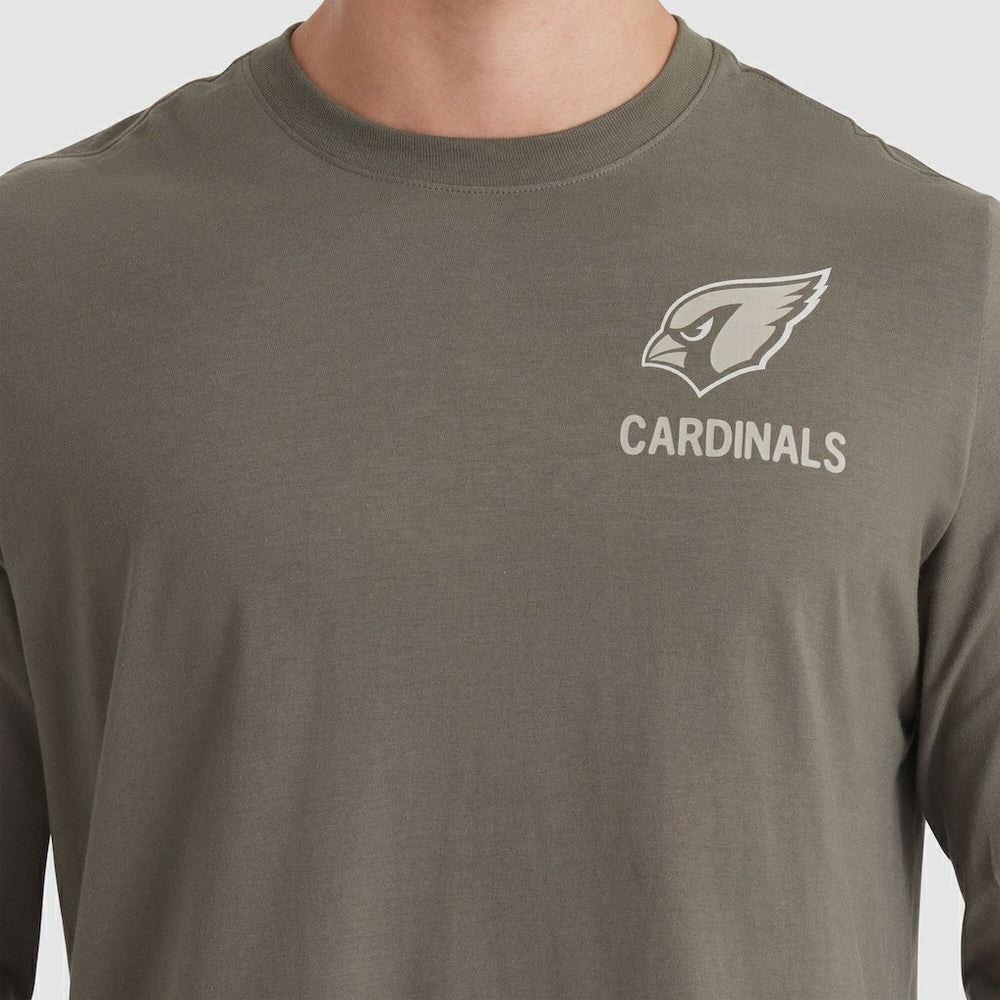 Arizona Cardinals 2025 Salute to Service Sideline Long Sleeve T-Shirt - Olive - Nike