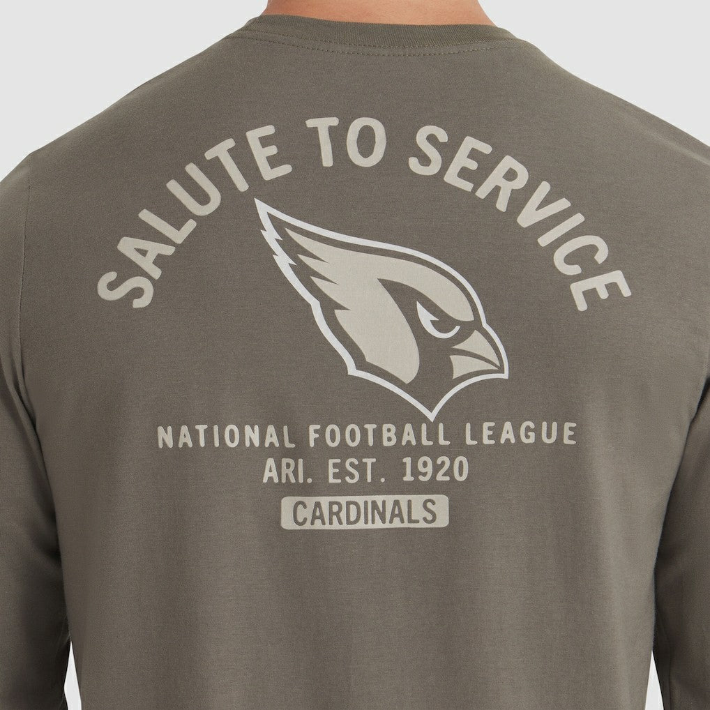 Arizona Cardinals 2025 Salute to Service Sideline Long Sleeve T-Shirt - Olive - Nike