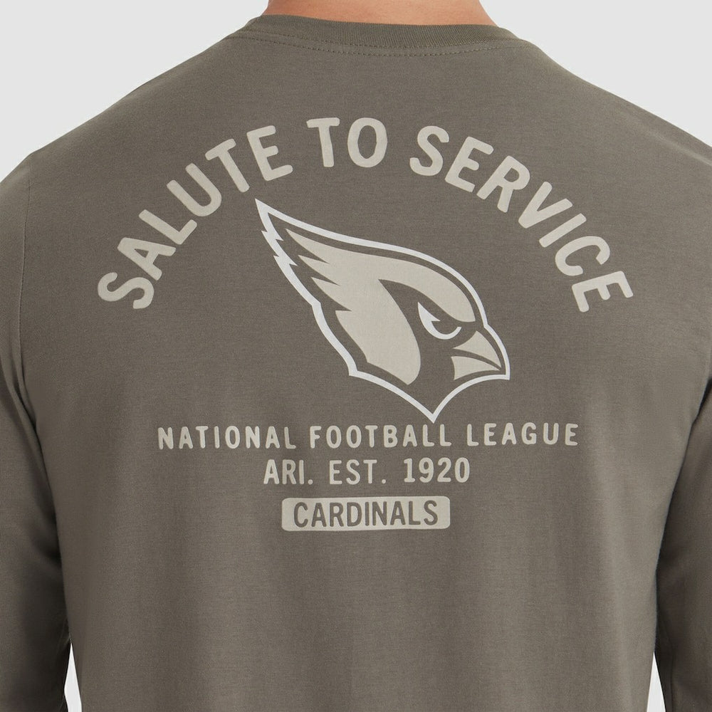 Arizona Cardinals 2025 Salute to Service Sideline Long Sleeve T-Shirt - Olive - Nike