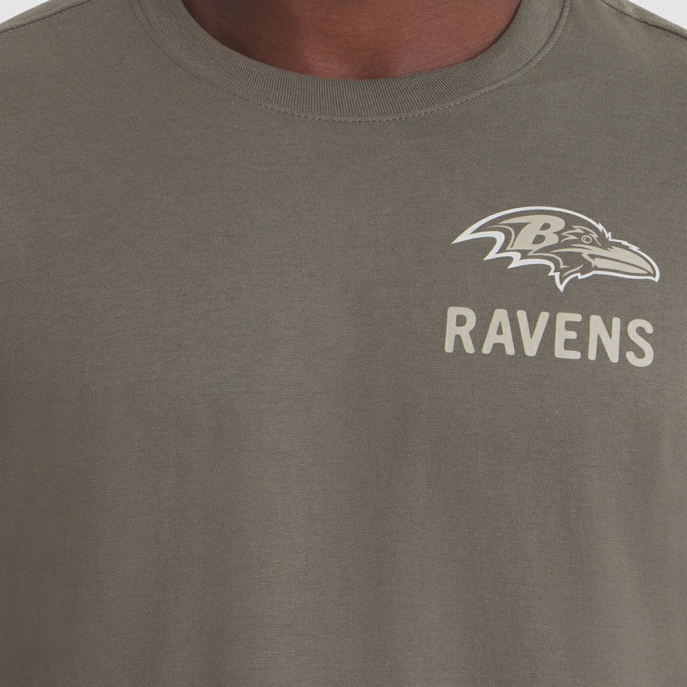 Baltimore Ravens 2025 Salute to Service Sideline Long Sleeve T-Shirt - Olive - Nike