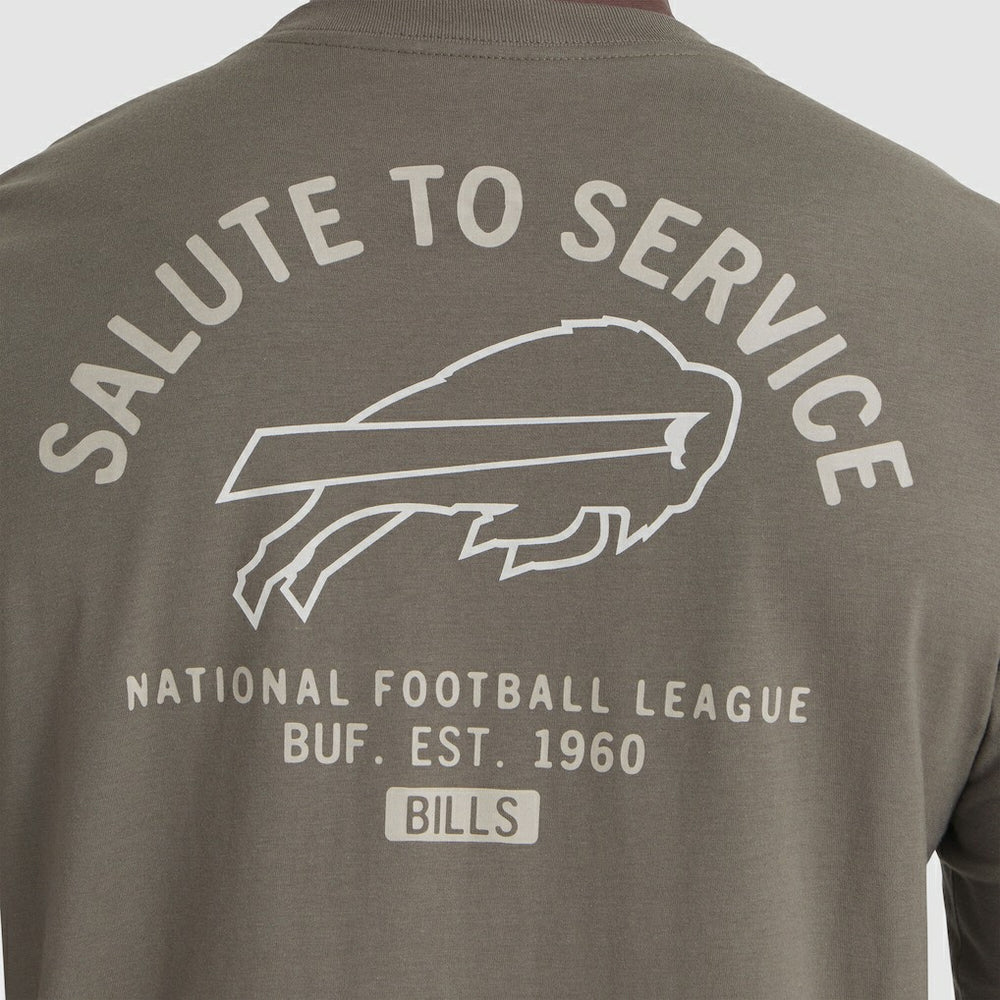 Buffalo Bills 2025 Salute to Service Sideline Long Sleeve T-Shirt - Olive - Nike