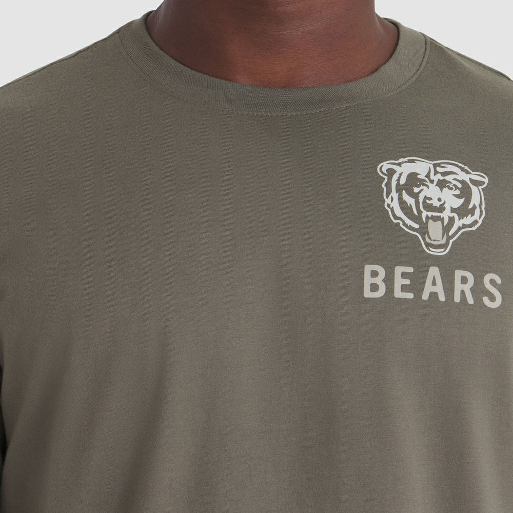 Chicago Bears 2025 Salute to Service Sideline Long Sleeve T-Shirt - Olive - Nike