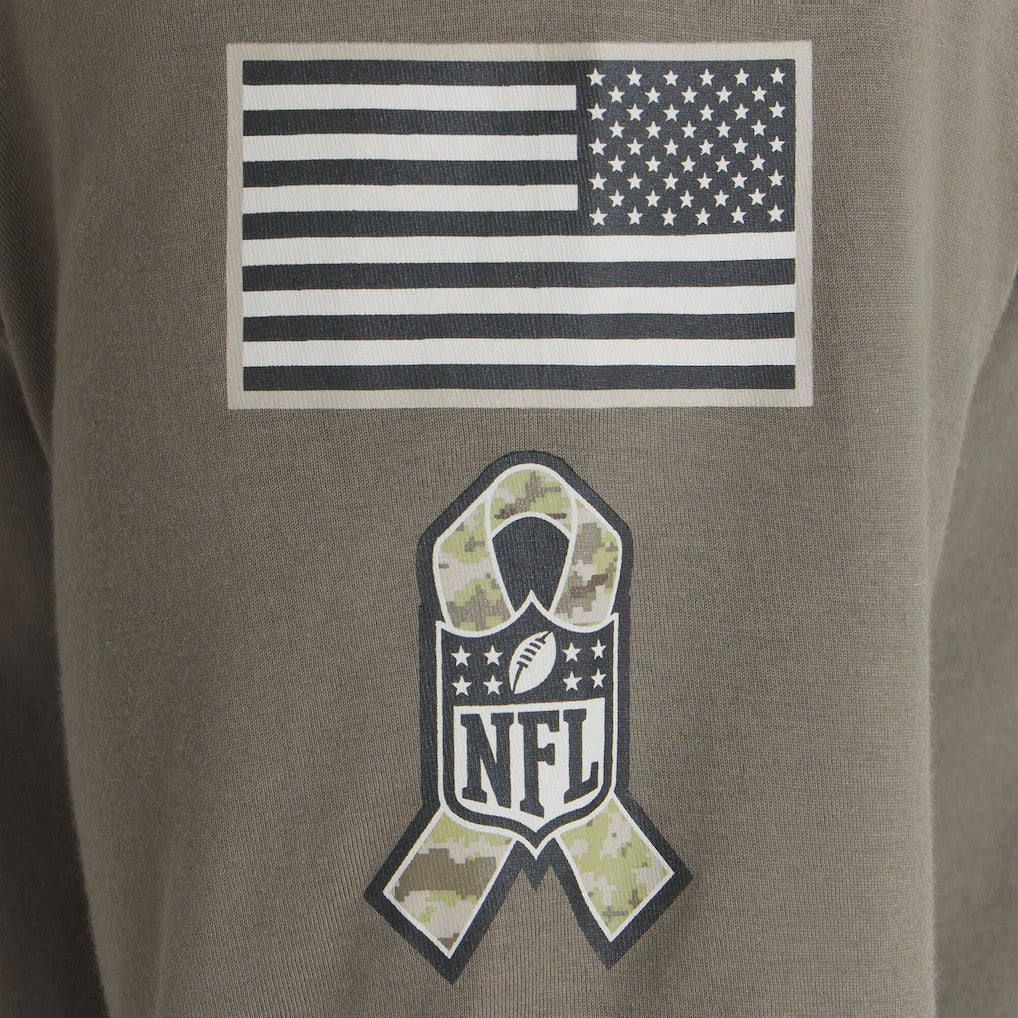 Cleveland Browns 2025 Salute to Service Sideline Long Sleeve T-Shirt - Olive - Nike