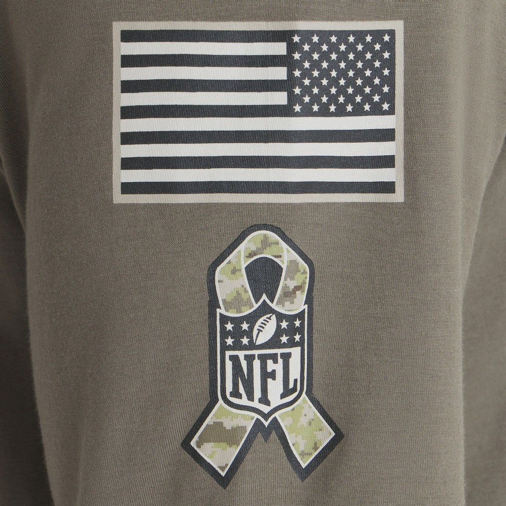Cleveland Browns 2025 Salute to Service Sideline Long Sleeve T-Shirt - Olive - Nike