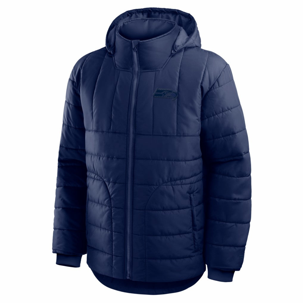 Seattle Seahawks Full-Zip Hooded Jacket - College Navy - Fanatics