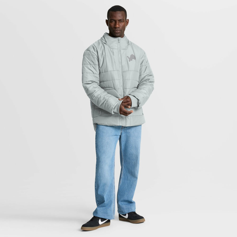 Detroit Lions Full-Zip Hooded Jacket - Gray - Fanatics