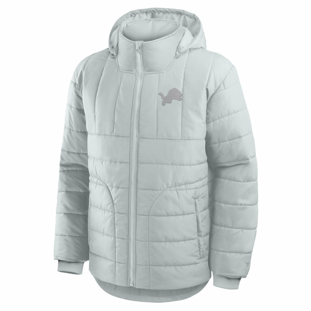 Detroit Lions Full-Zip Hooded Jacket - Gray - Fanatics