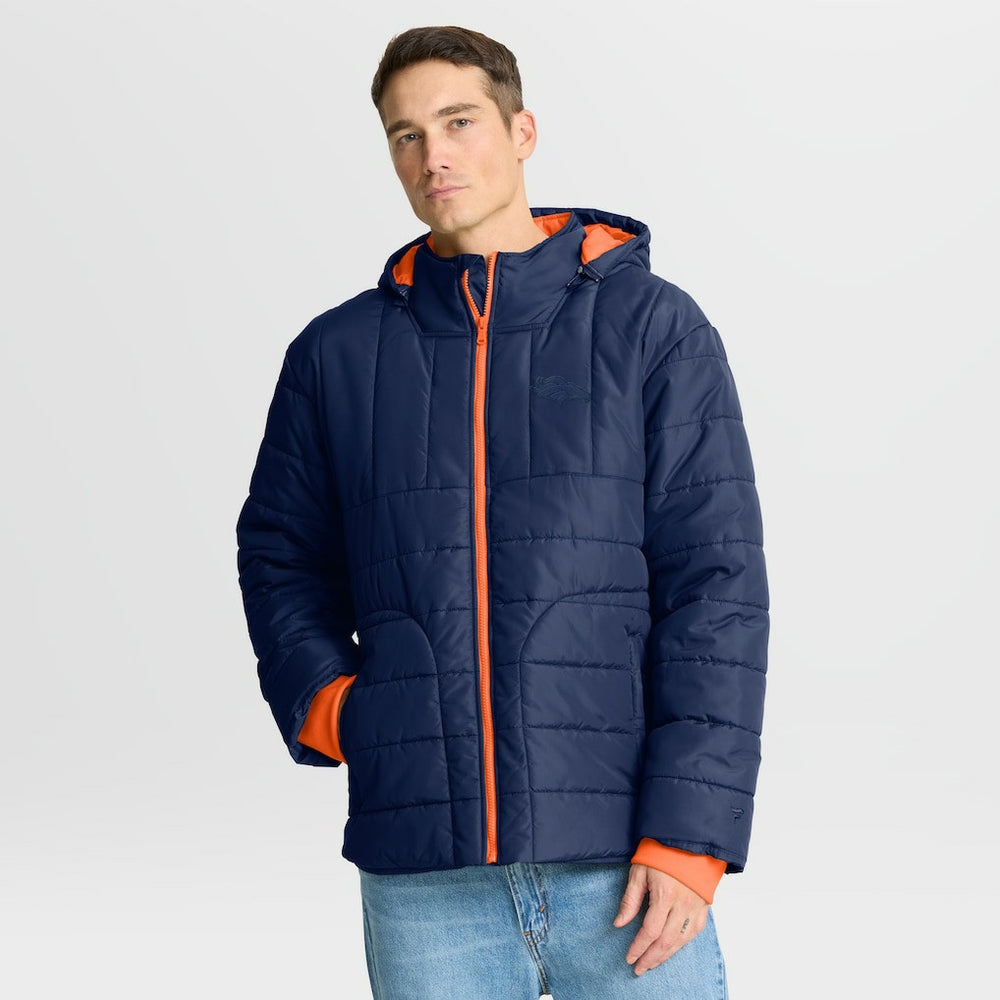 Denver Broncos Full-Zip Hooded Jacket - Navy - Fanatics