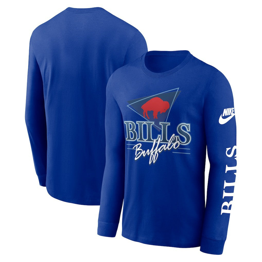 Buffalo Bills Rewind Long Sleeve T-Shirt - Royal - Nike
