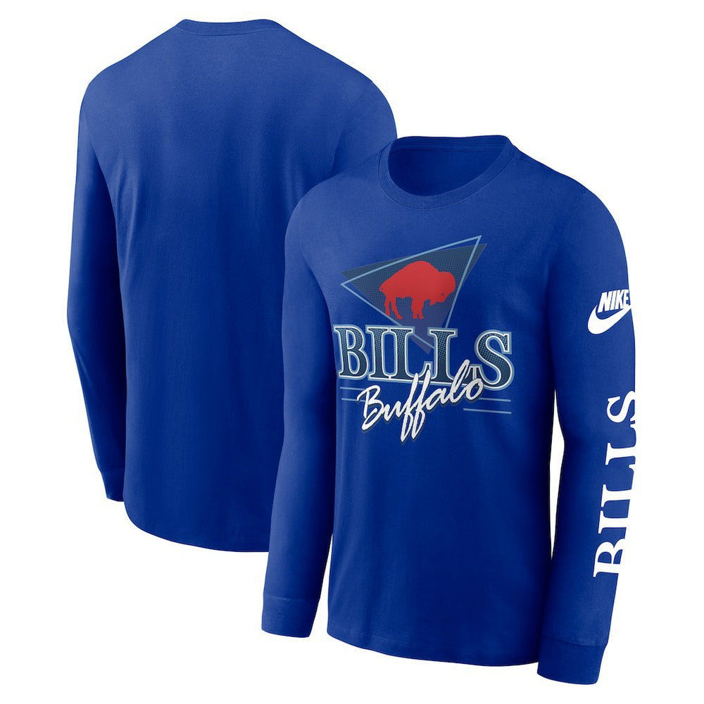 Buffalo Bills Rewind Long Sleeve T-Shirt - Royal - Nike