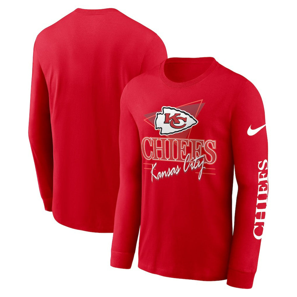Kansas City Chiefs Rewind Long Sleeve T-Shirt - Red - Nike
