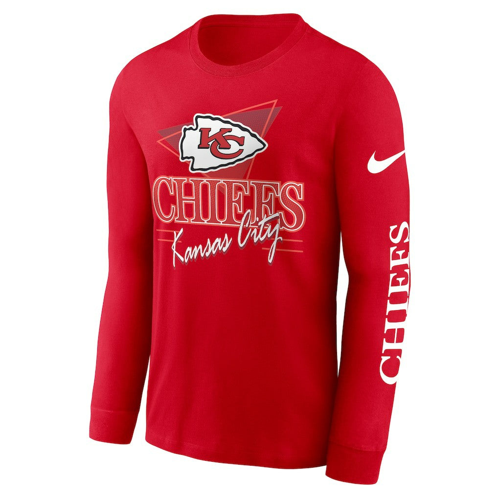 Kansas City Chiefs Rewind Long Sleeve T-Shirt - Red - Nike