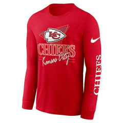 Kansas City Chiefs Rewind Long Sleeve T-Shirt - Red - Nike