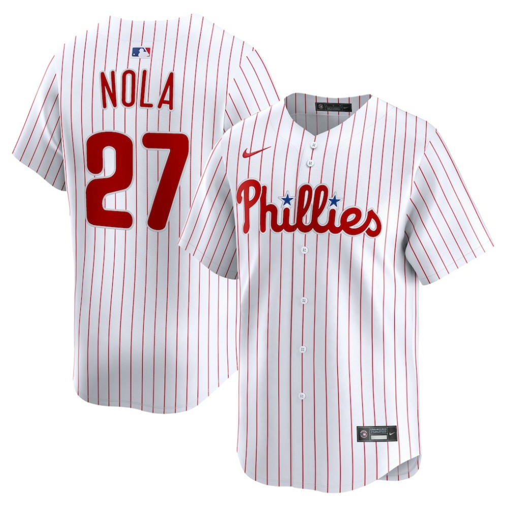 Aaron Nola Philadelphia Phillies Nike Home Limited Player Jersey Outlet