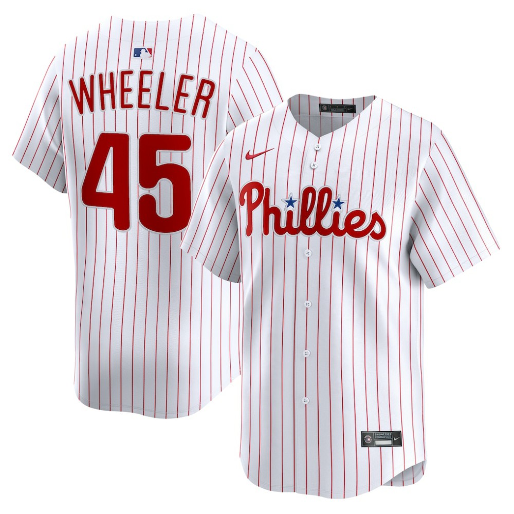 Zack Wheeler Philadelphia Phillies Nike Home Limited Player Jersey Outlet