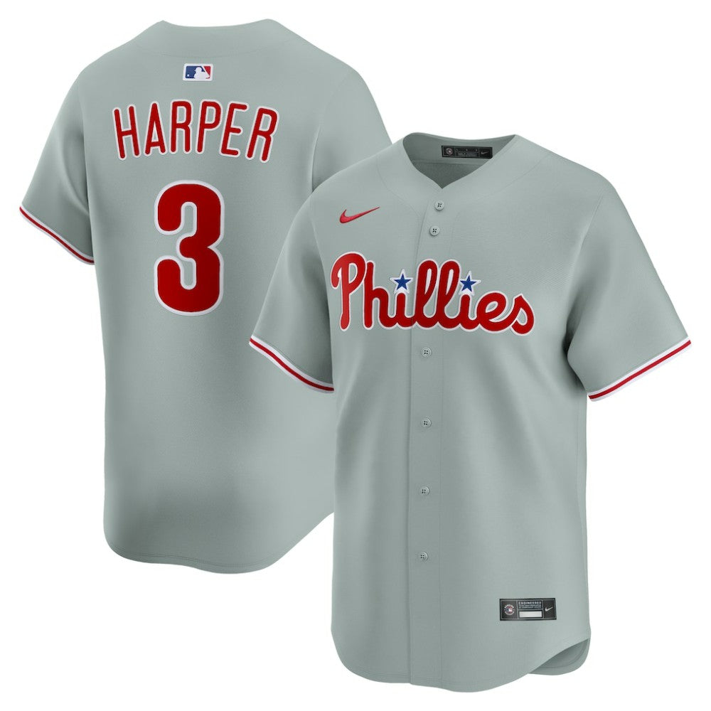 Bryce Harper Philadelphia Phillies Nike Road Limited Player Jersey Near Me