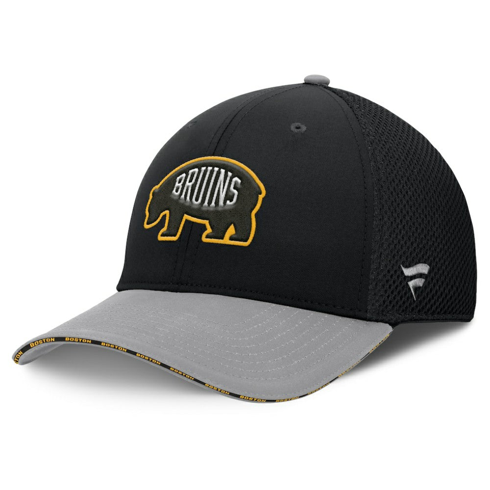 Boston Bruins Fanatics Fundamentals Span Flex Hat - Black | Fanatics Lifestyle