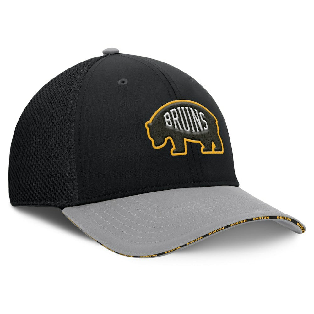 Boston Bruins Fanatics Fundamentals Span Flex Hat - Black | Fanatics Lifestyle