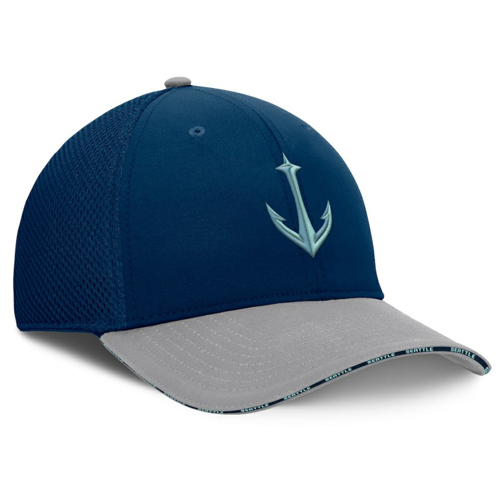 Seattle Kraken Fanatics Fundamentals Span Flex Hat - Deep Sea Blue | Fanatics sale