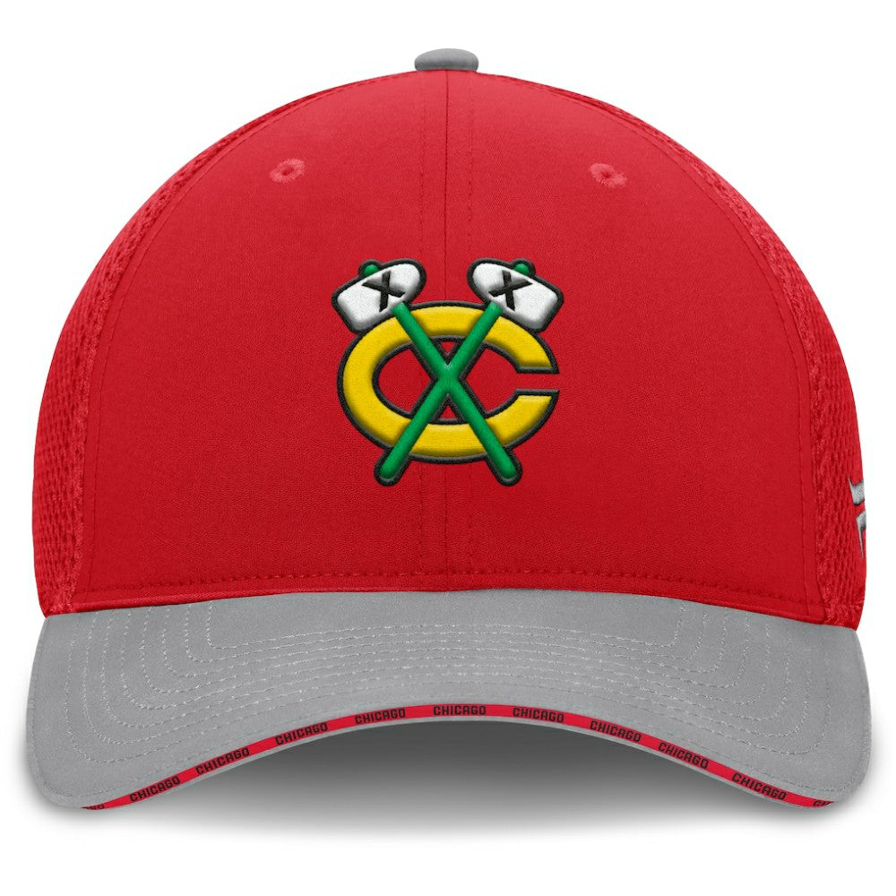 Chicago Blackhawks Fanatics Fundamentals Span Flex Hat - Red | Fanatics sale