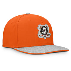 Anaheim Ducks Fanatics Fundamentals Loden Snapback Hat - Orange | Fanatics sale