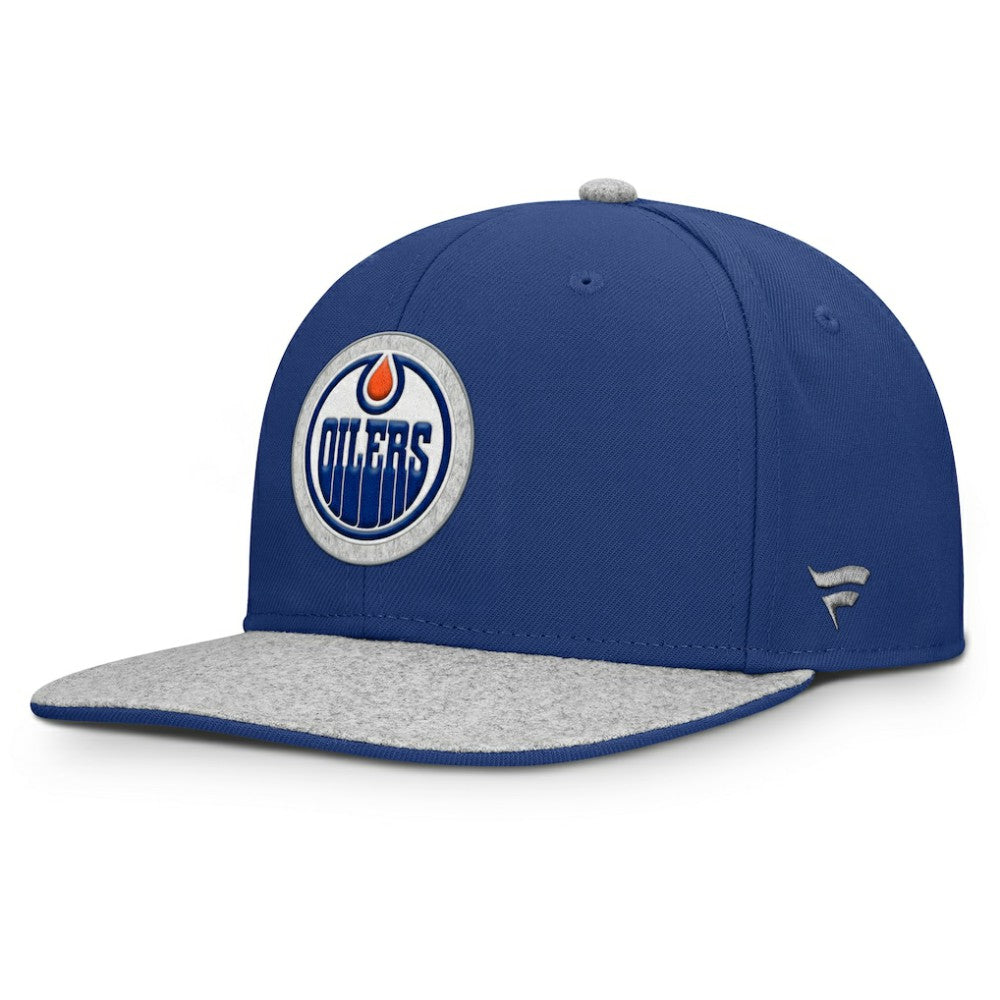 Edmonton Oilers Fanatics Fundamentals Loden Snapback Hat - Royal | Fanatics discount