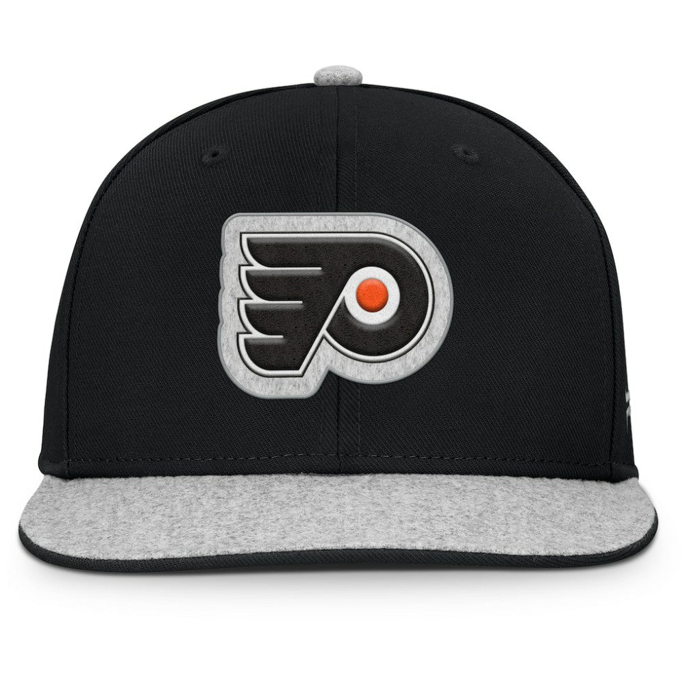 Philadelphia Flyers Fanatics Fundamentals Loden Snapback Hat - Black | Fanatics Lifestyle
