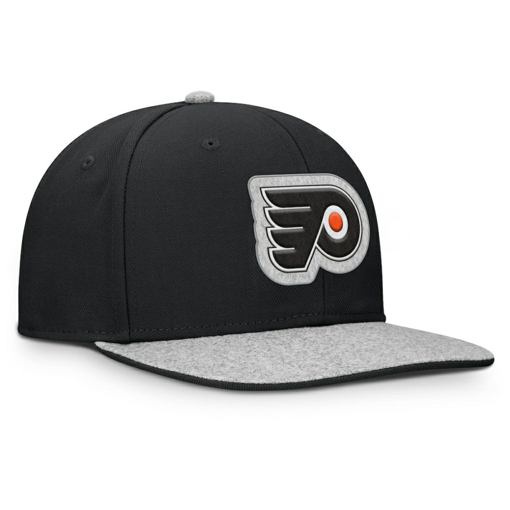 Philadelphia Flyers Fanatics Fundamentals Loden Snapback Hat - Black | Fanatics Lifestyle