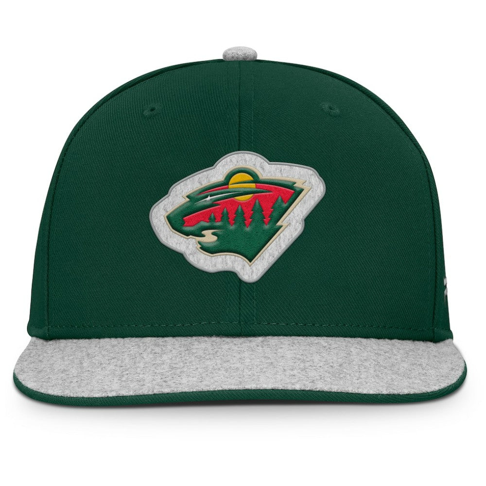 Minnesota Wild Fanatics Fundamentals Loden Snapback Hat - Green | Fanatics sale
