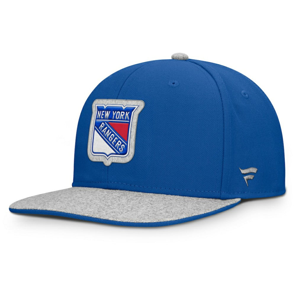 New York Rangers Fanatics Fundamentals Loden Snapback Hat - Blue | Fanatics discount