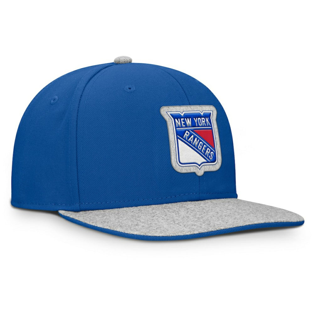 New York Rangers Fanatics Fundamentals Loden Snapback Hat - Blue | Fanatics discount