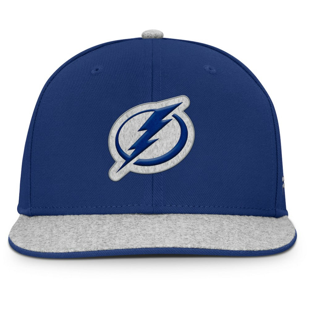 Tampa Bay Lightning Fanatics Fundamentals Loden Snapback Hat - Blue | Fanatics on sale