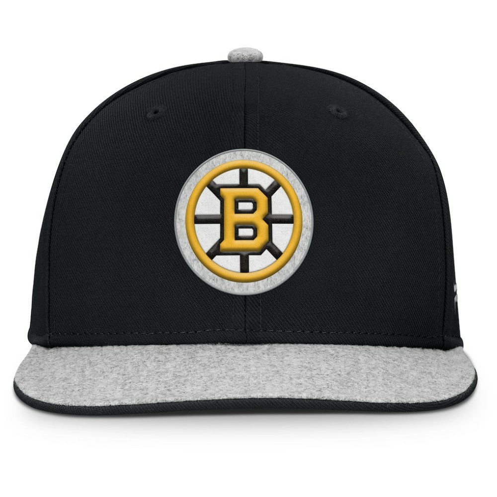 Boston Bruins Fanatics Fundamentals Loden Snapback Hat - Black | Fanatics on sale