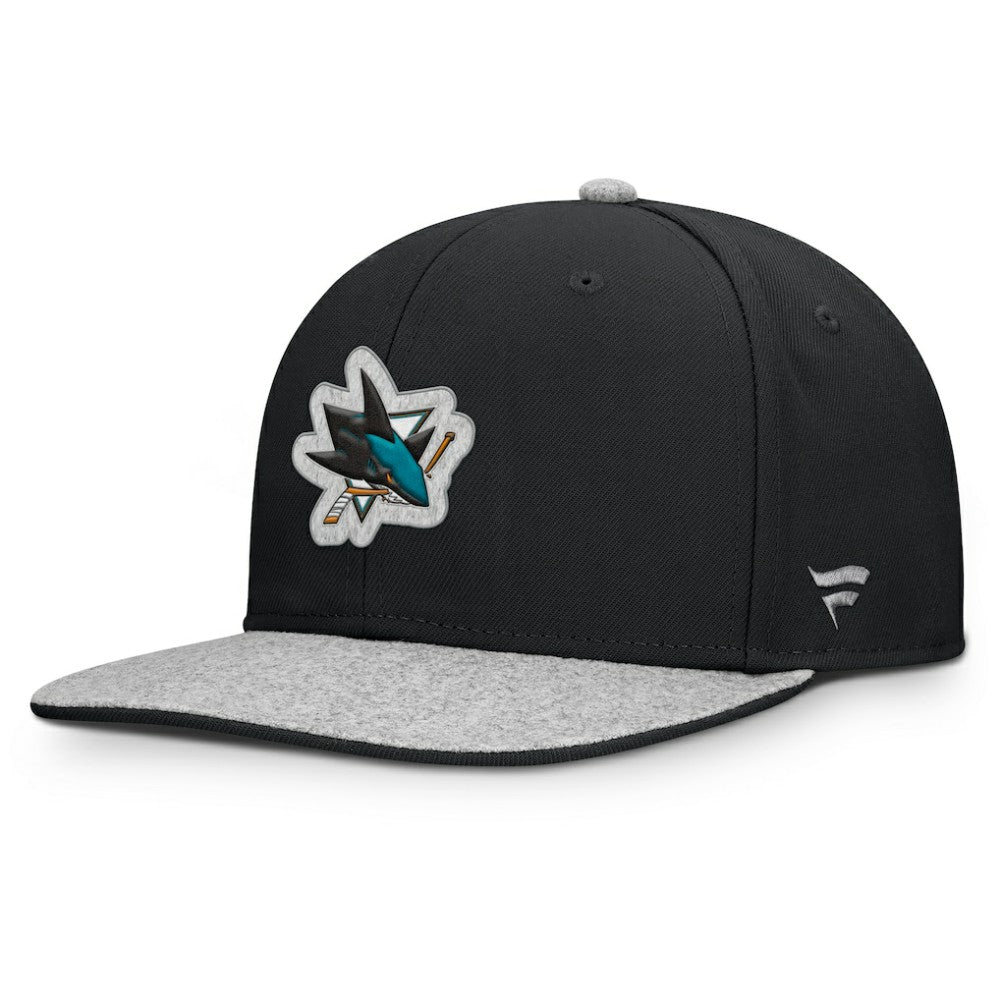 San Jose Sharks Fanatics Fundamentals Loden Snapback Hat - Black | Fanatics near me