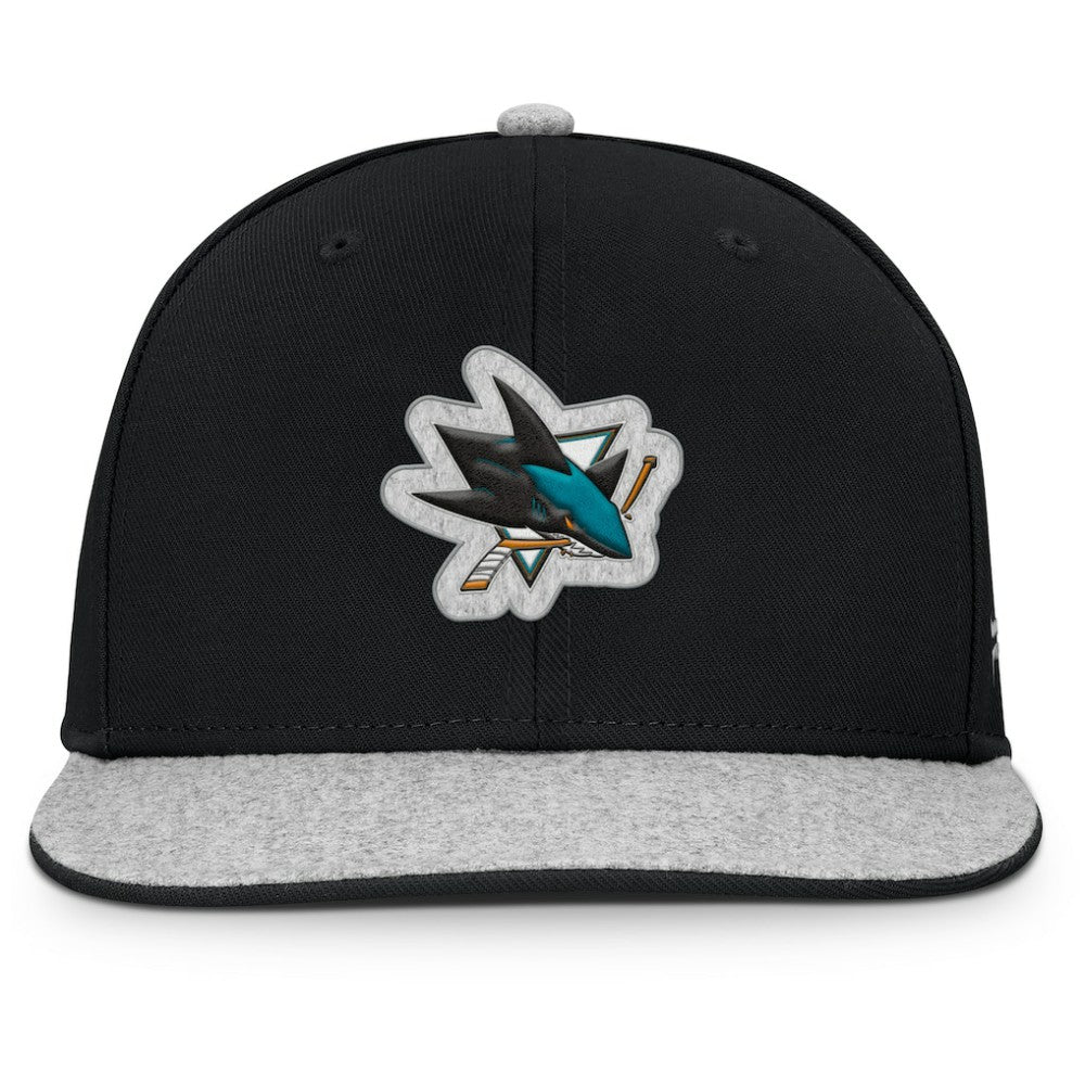 San Jose Sharks Fanatics Fundamentals Loden Snapback Hat - Black | Fanatics near me