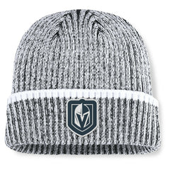 Vegas Golden Knights Fanatics Fundamental Haze Cuffed Knit Hat - Charcoal/White | Fanatics Lifestyle